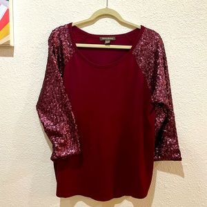 Tommy Bahama cotton and sequin tunic